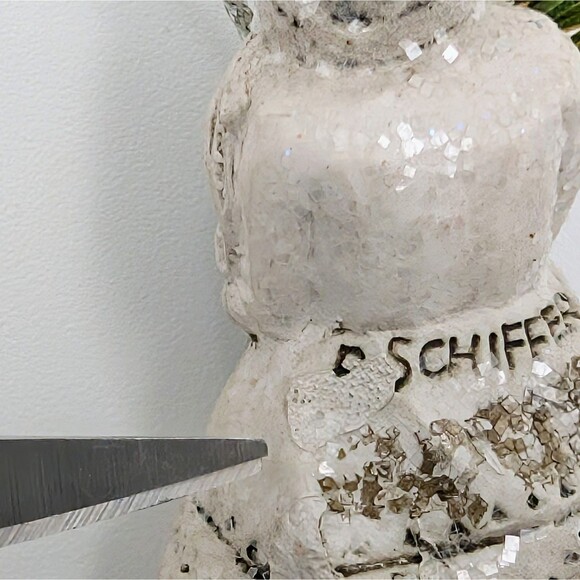 Pam Schifferl Christmas Ornament White Santa Claus Lantern Pinecone Tree Signed - Picture 7 of 7